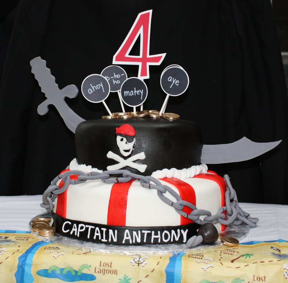 Пиратские торты на день рождения