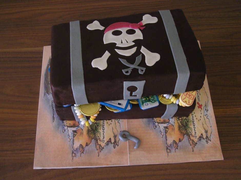 Торт на пиратскую вечеринку своими руками