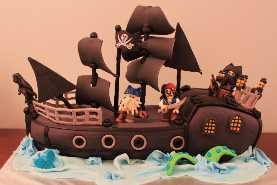 Торт пираты с пряниками