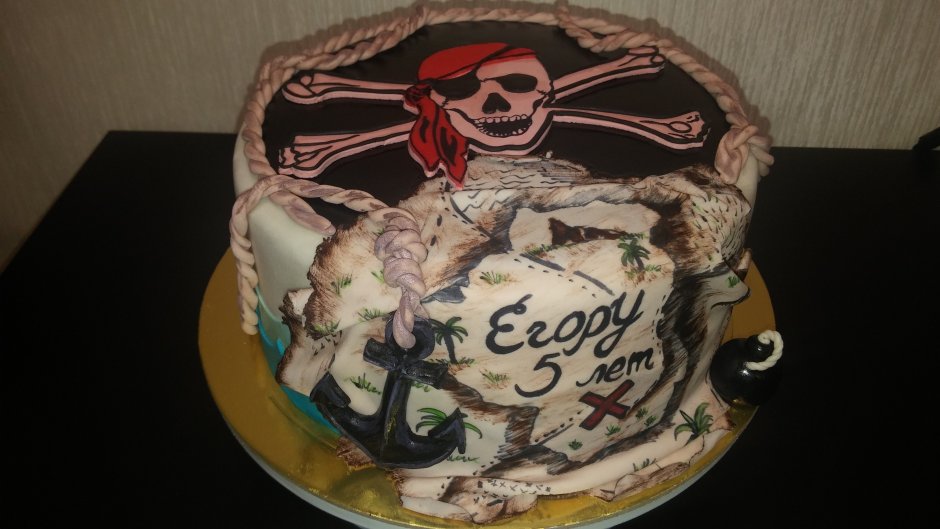 Торт муссовый пираты Карибского моря