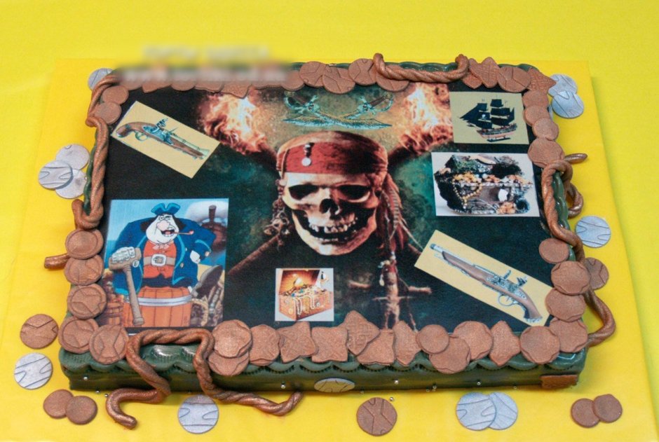 Торт на 6 лет Пиратская вечеринка