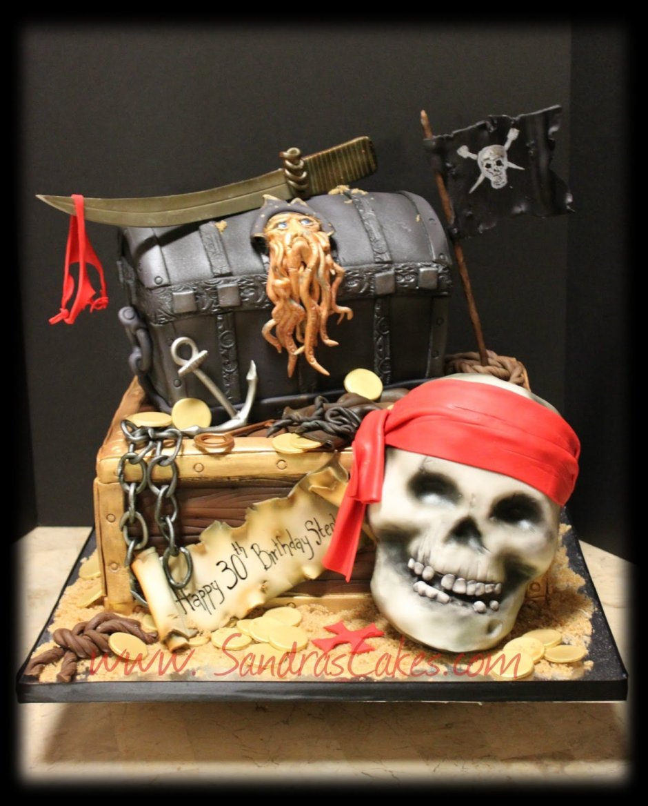 Торт пиратский для мальчика 5 лет
