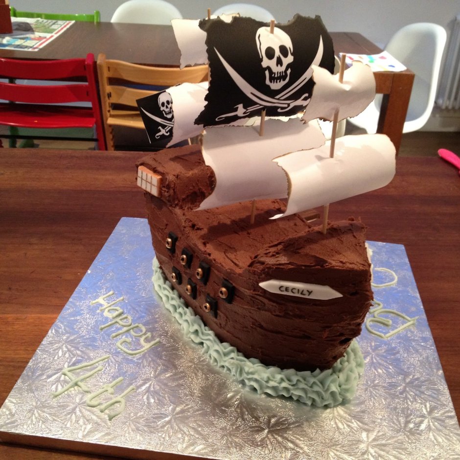 Торт пиратский кремовый