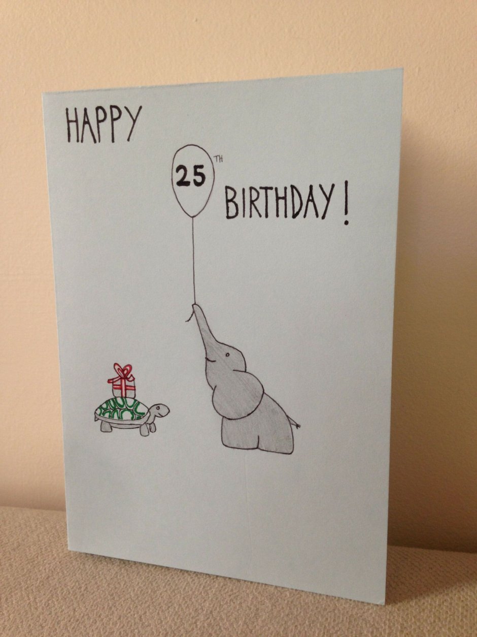 Идеи открыток на день рождения минималистичные