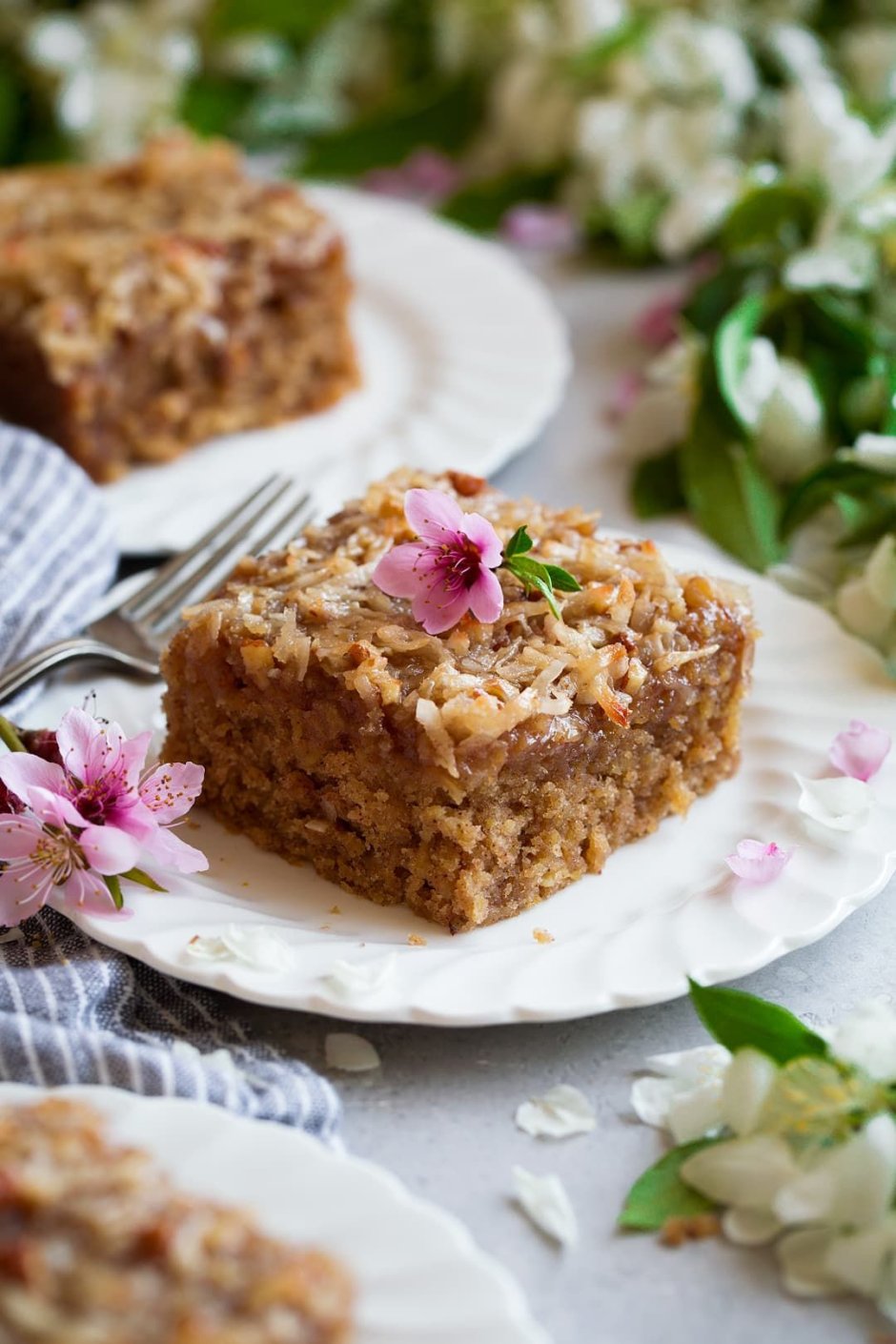 Шарлотка с овсяными хлопьями