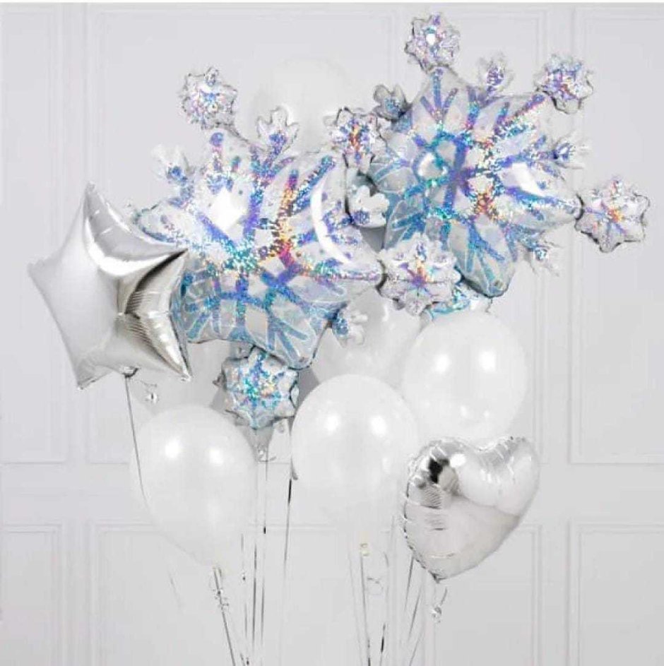 Новогодние композиции из шаров воздушных