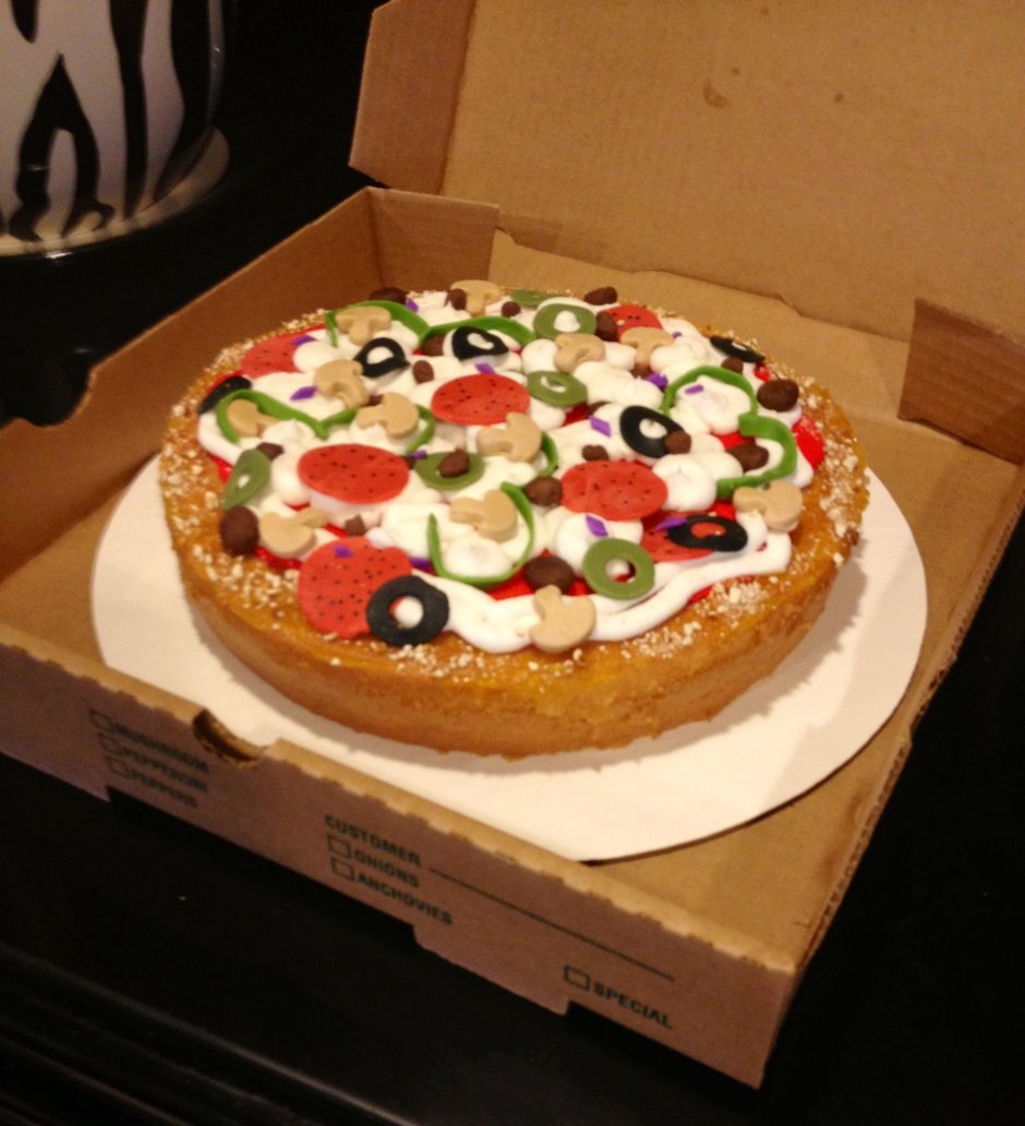 Торт пицца на день рождения