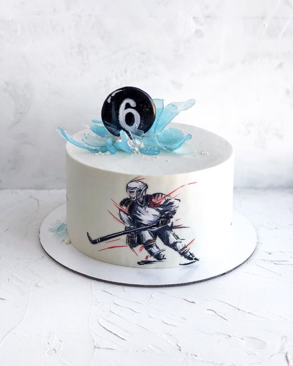 Торт на тему хоккей с Овечкиным