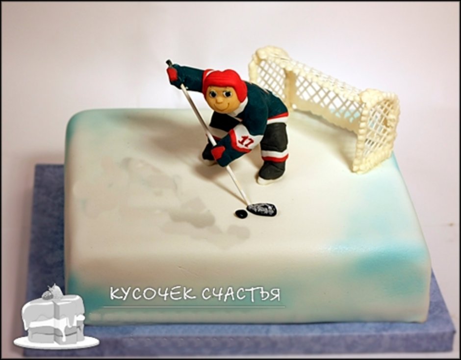 Торт в стиле хоккея