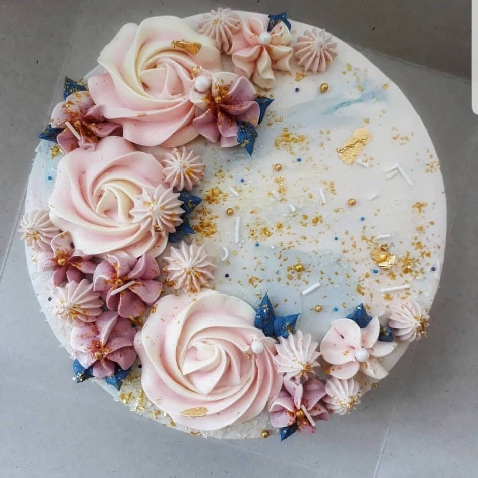 Идеи тортов с цветами