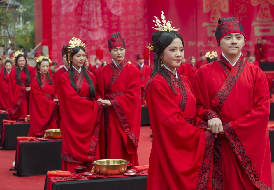 Традиционная церемония бракосочетания в Китае