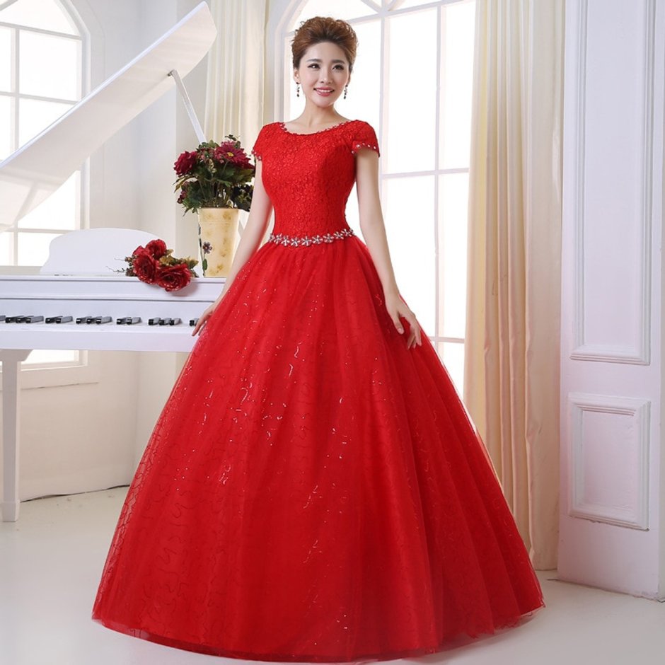 Диор вечернее красное платье