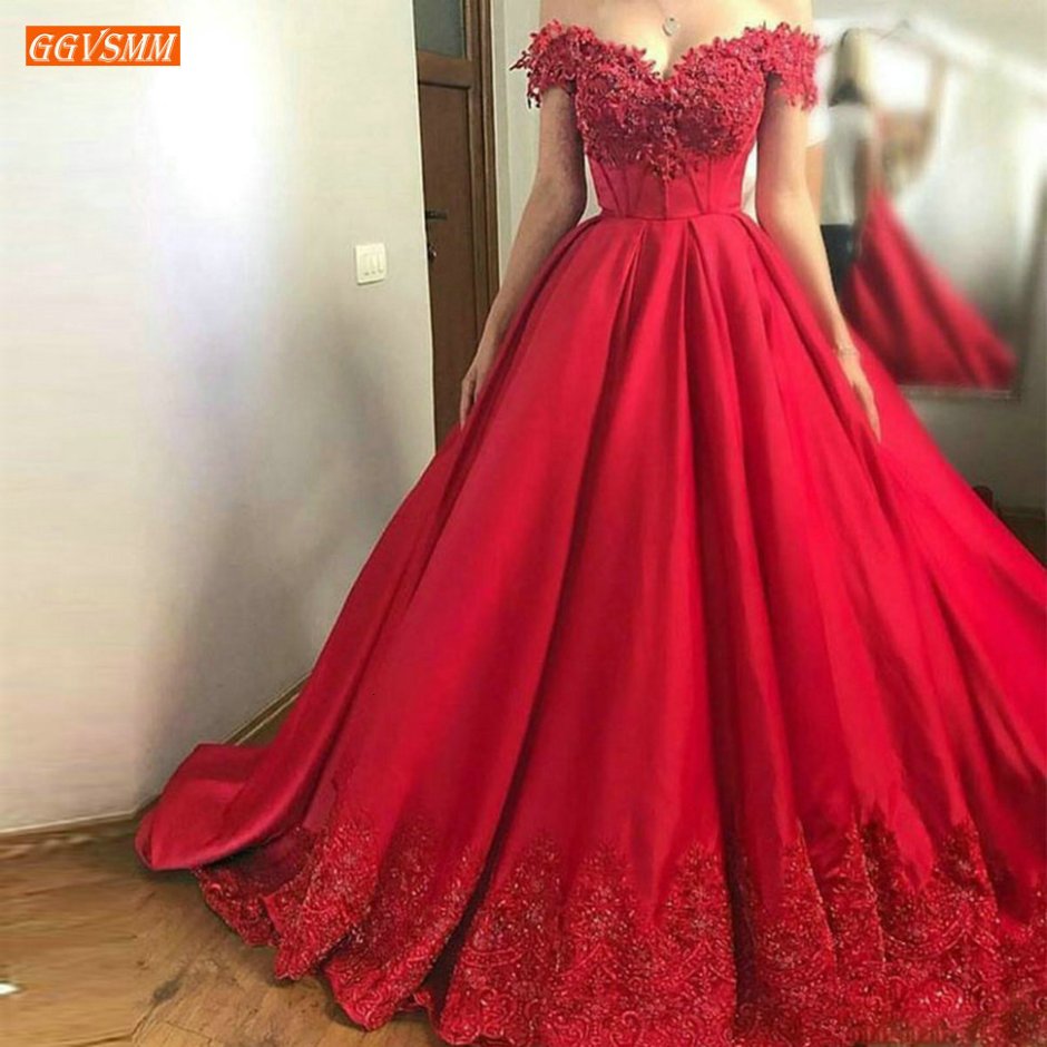 Турецкое свадебное платье красное
