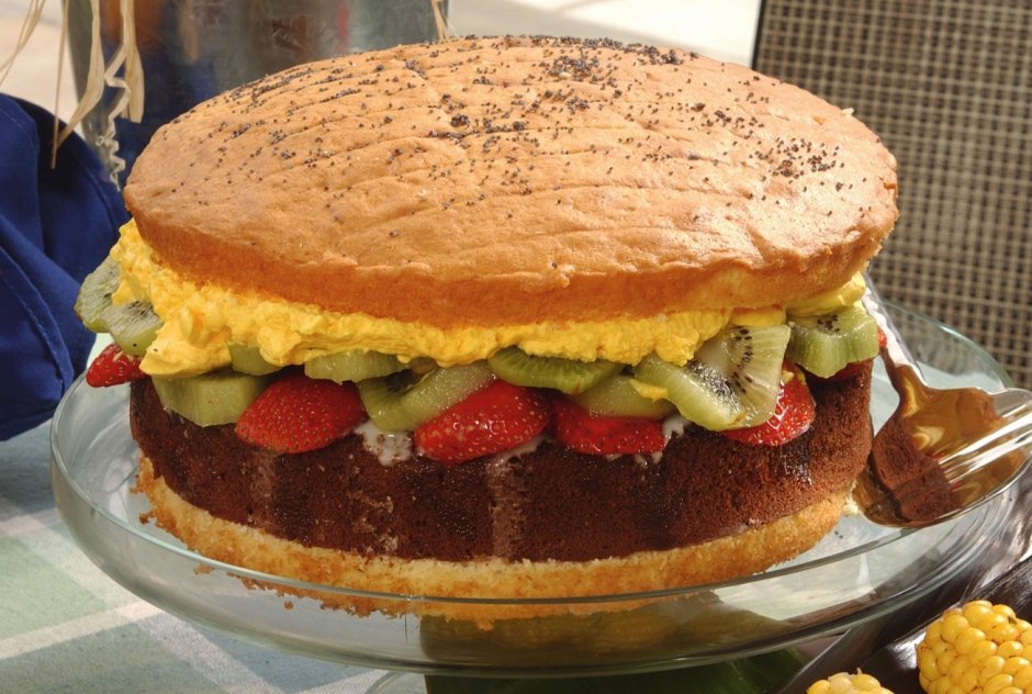 Огромный бургер торт