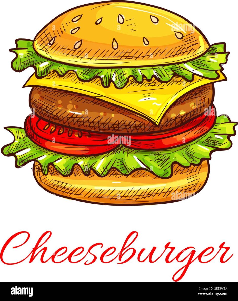 Cheeseburger with Macaroon