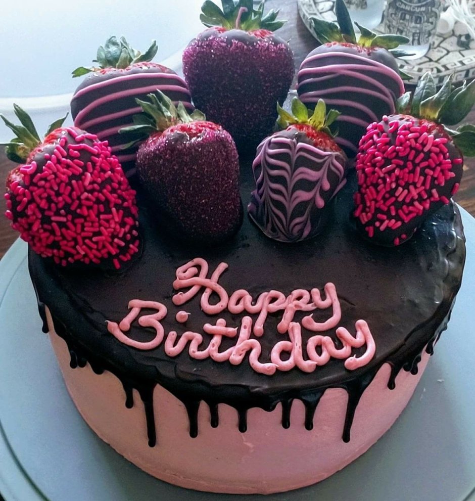Украшение торта Happy Birthday
