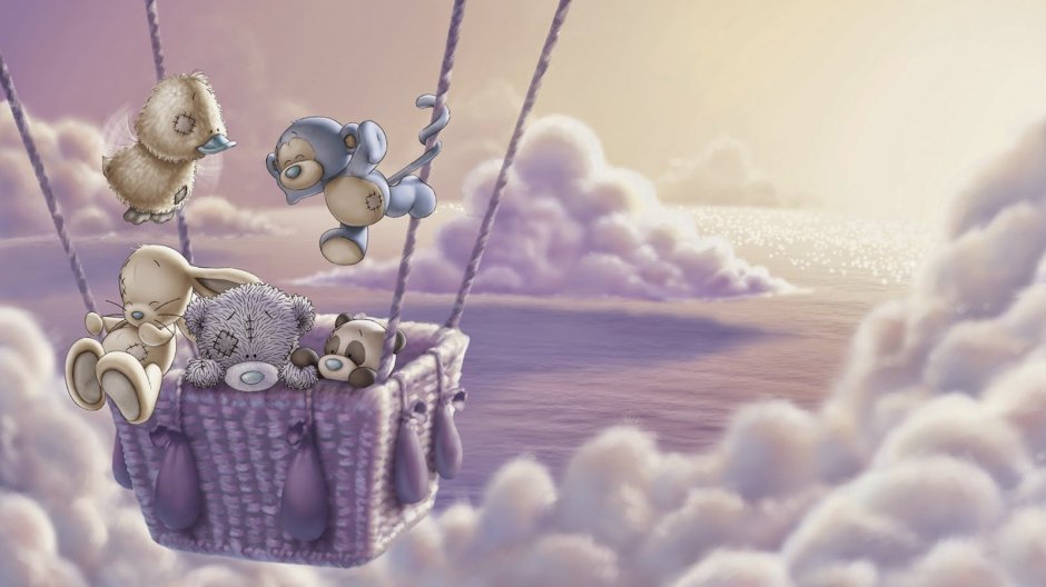 Мишка Тедди на воздушном шаре