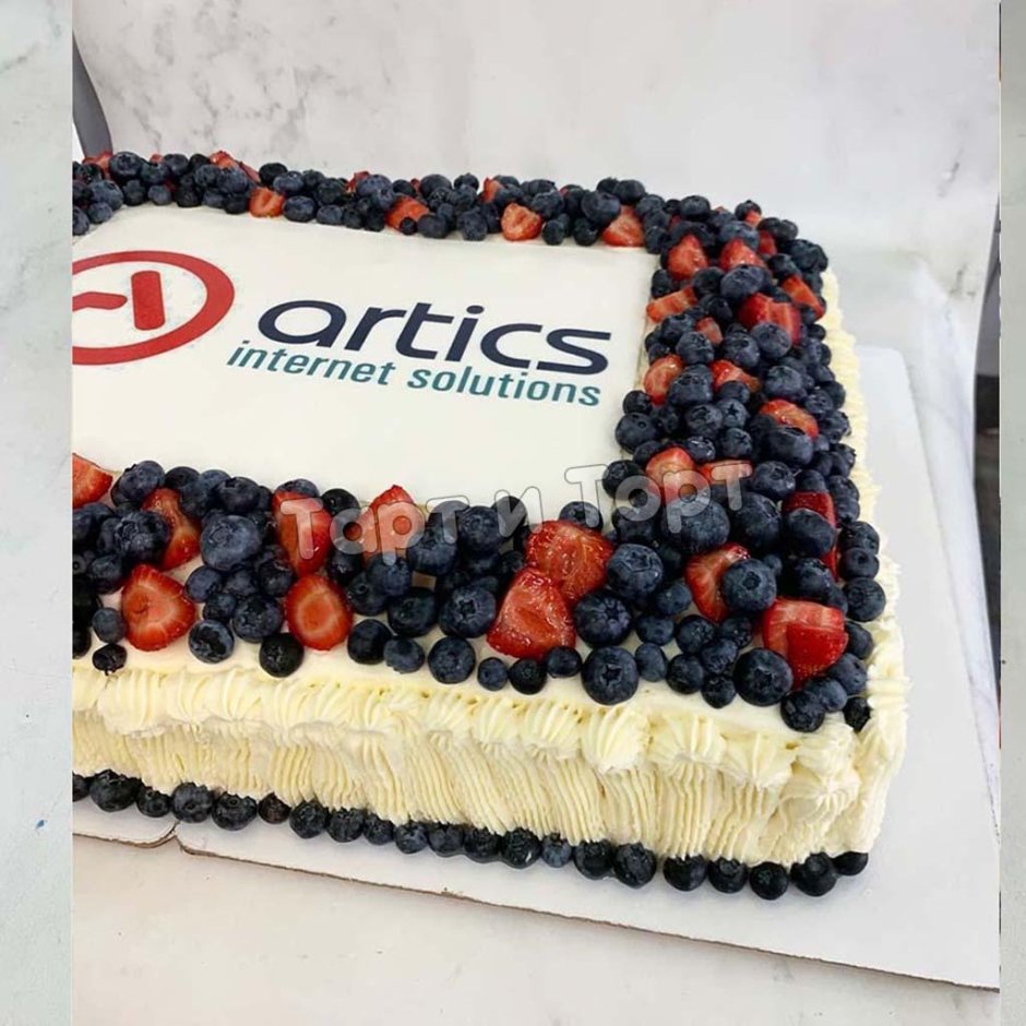 Торт для фирмы с логотипом