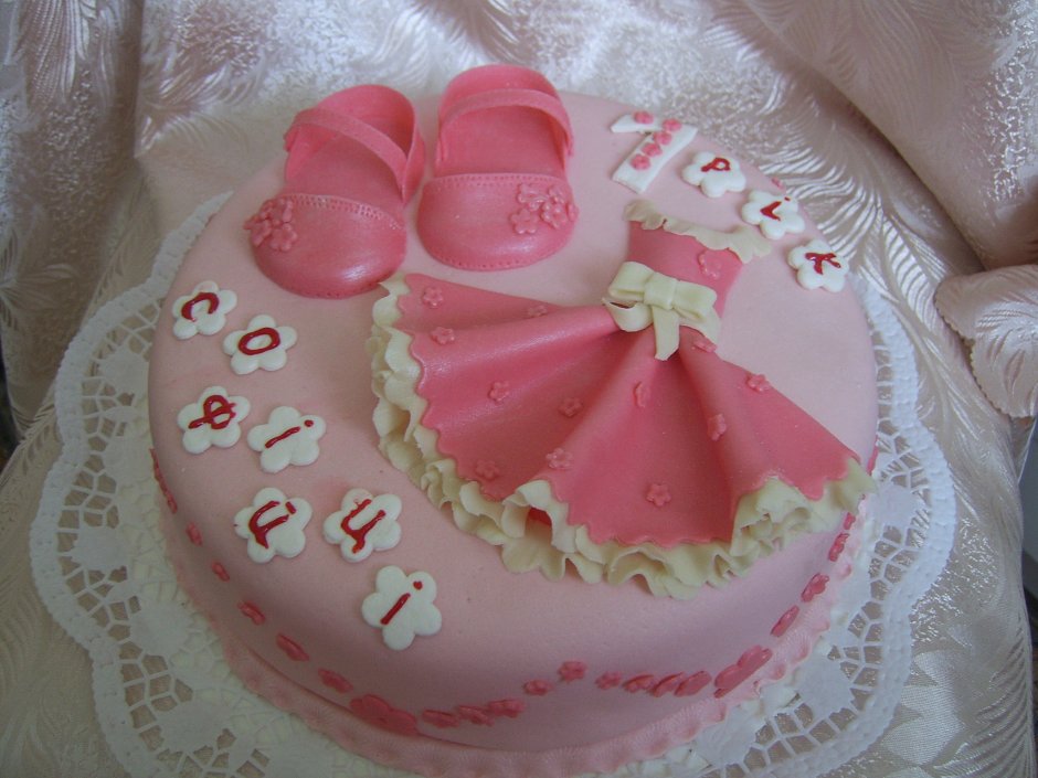 Торт на день рождения девочке 1 годик