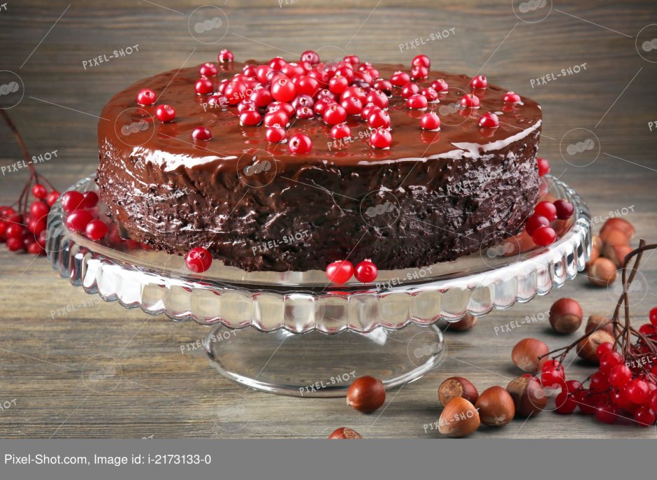 Шоколад клюква фото торт