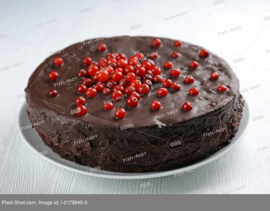 Торт "шоколадно-брусничный глинтвейн"