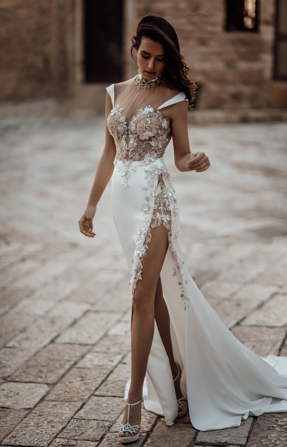 Mini Wedding Dress with breast