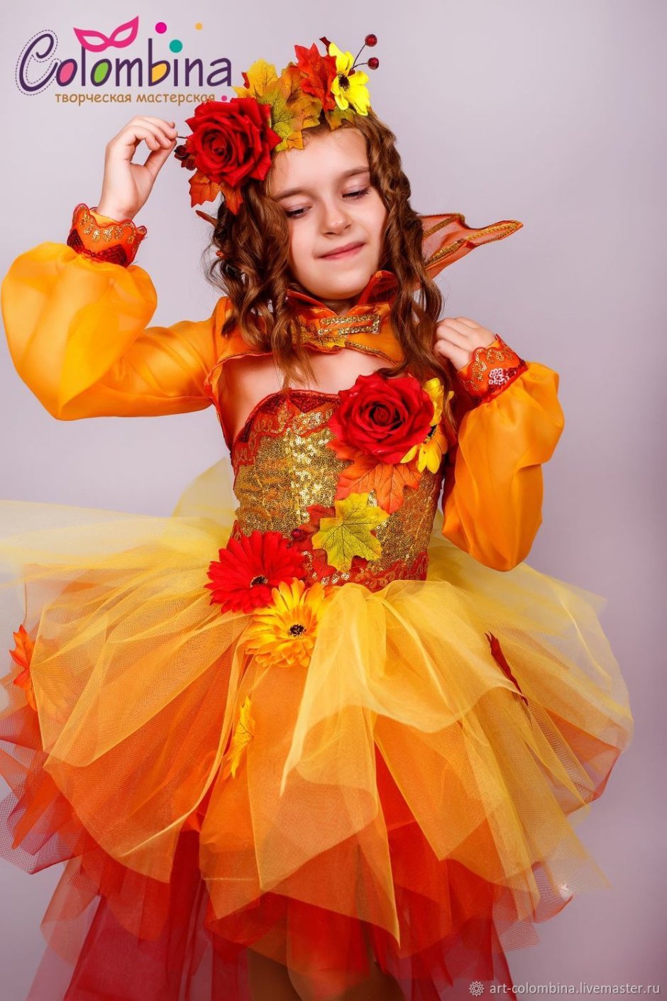 Карнавальный костюм осень для девочки