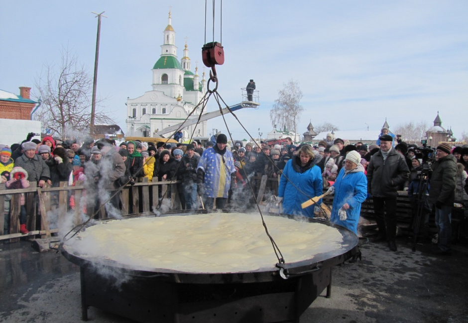 Блин на Масленицу в Ялуторовске