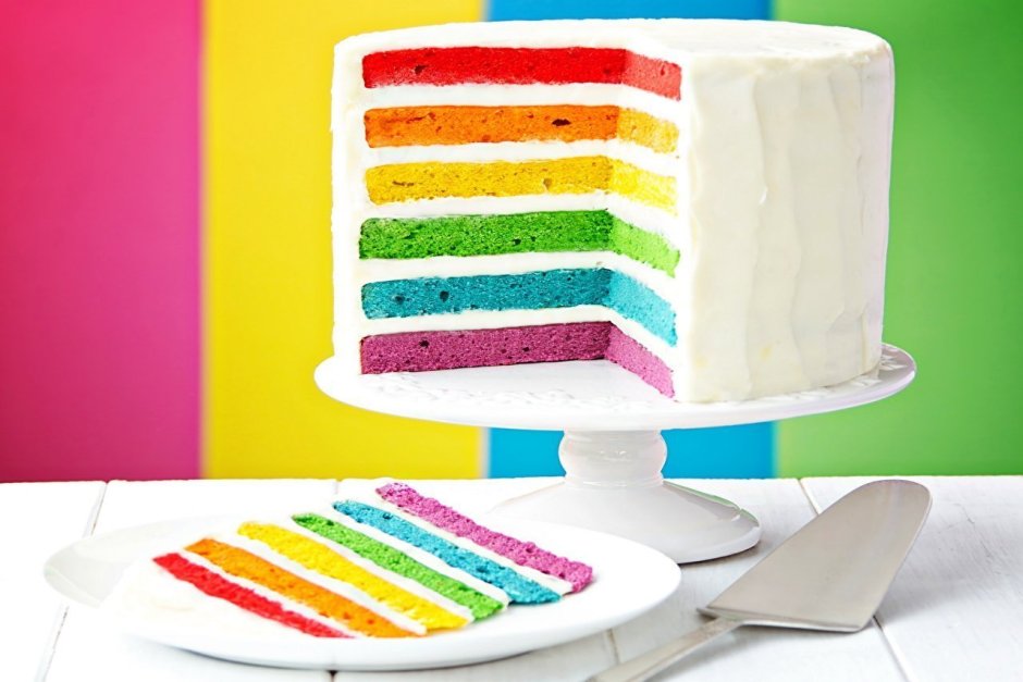 Торт Радужный