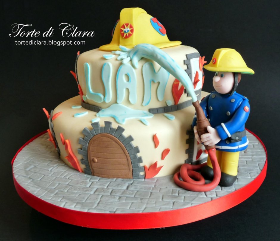 Торт с пожарным Сэмом 1 этаж
