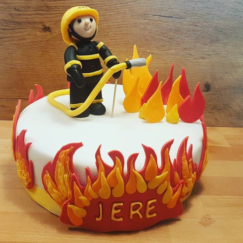 Торт для пожарника мужчине
