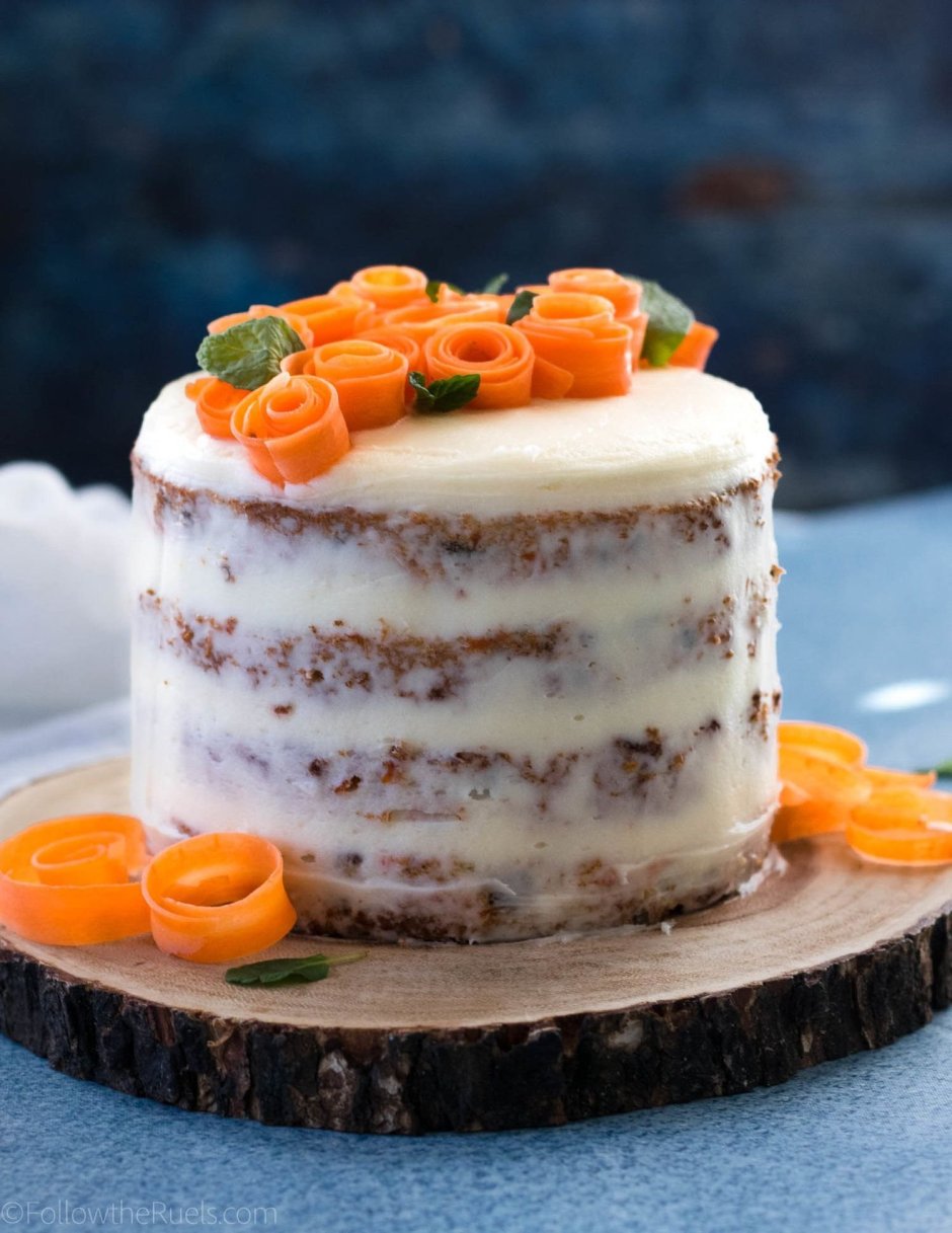 Идеи украшения морковного торта