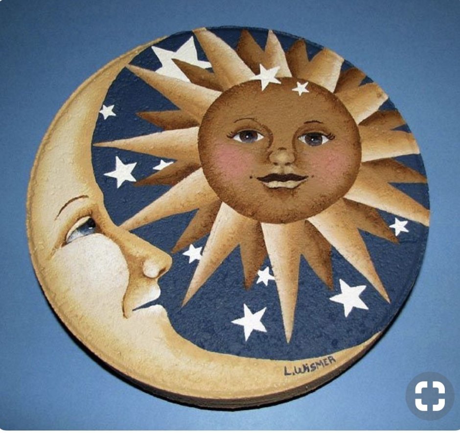 Поделка солнце и Луна