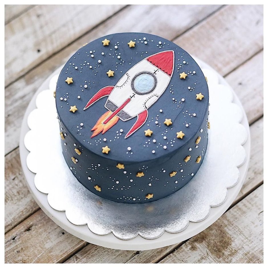 Тортик с ракетой