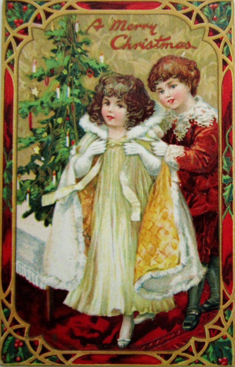 Новогодняя открытка викторианской Англии