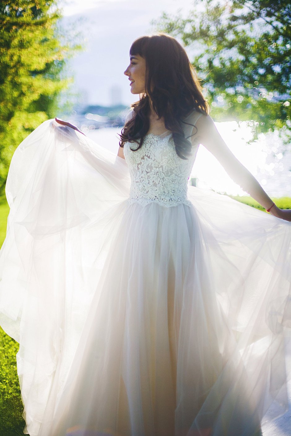 Свадебное бохо-платье vestido de noiva