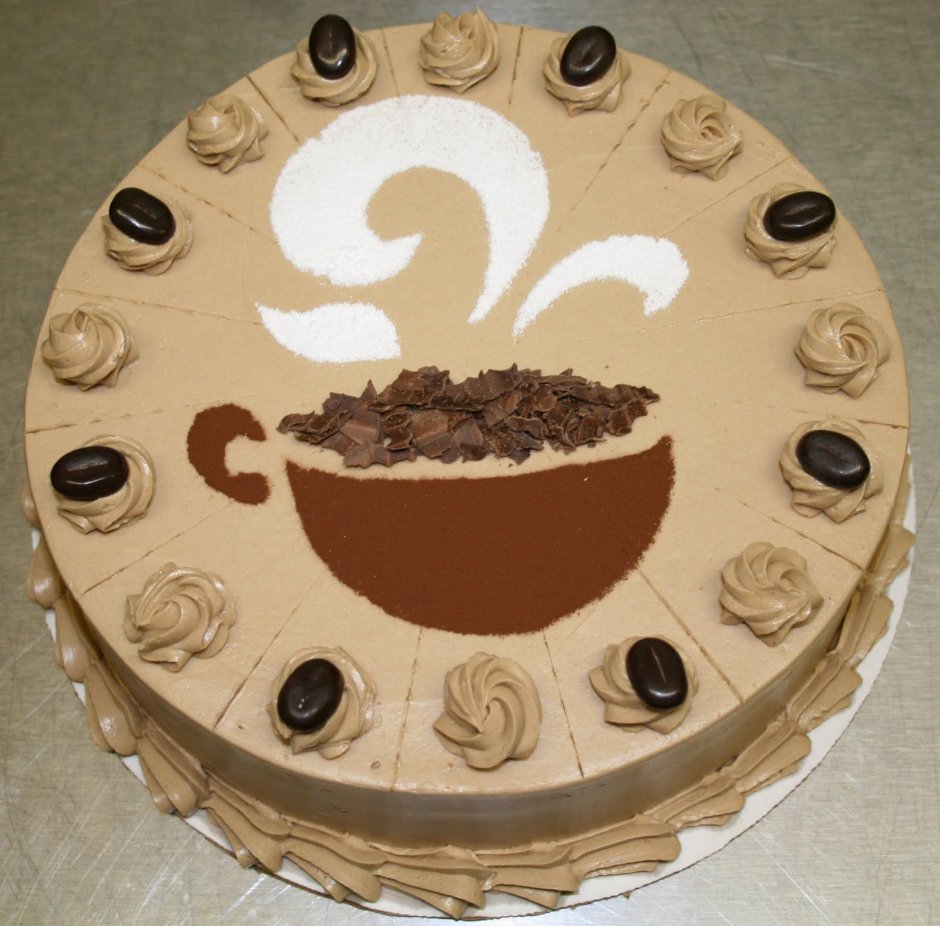 Декор кофейного торта