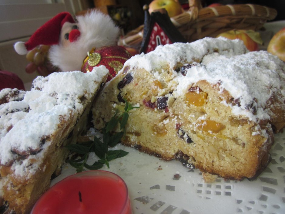 Рождественский торт Stollen