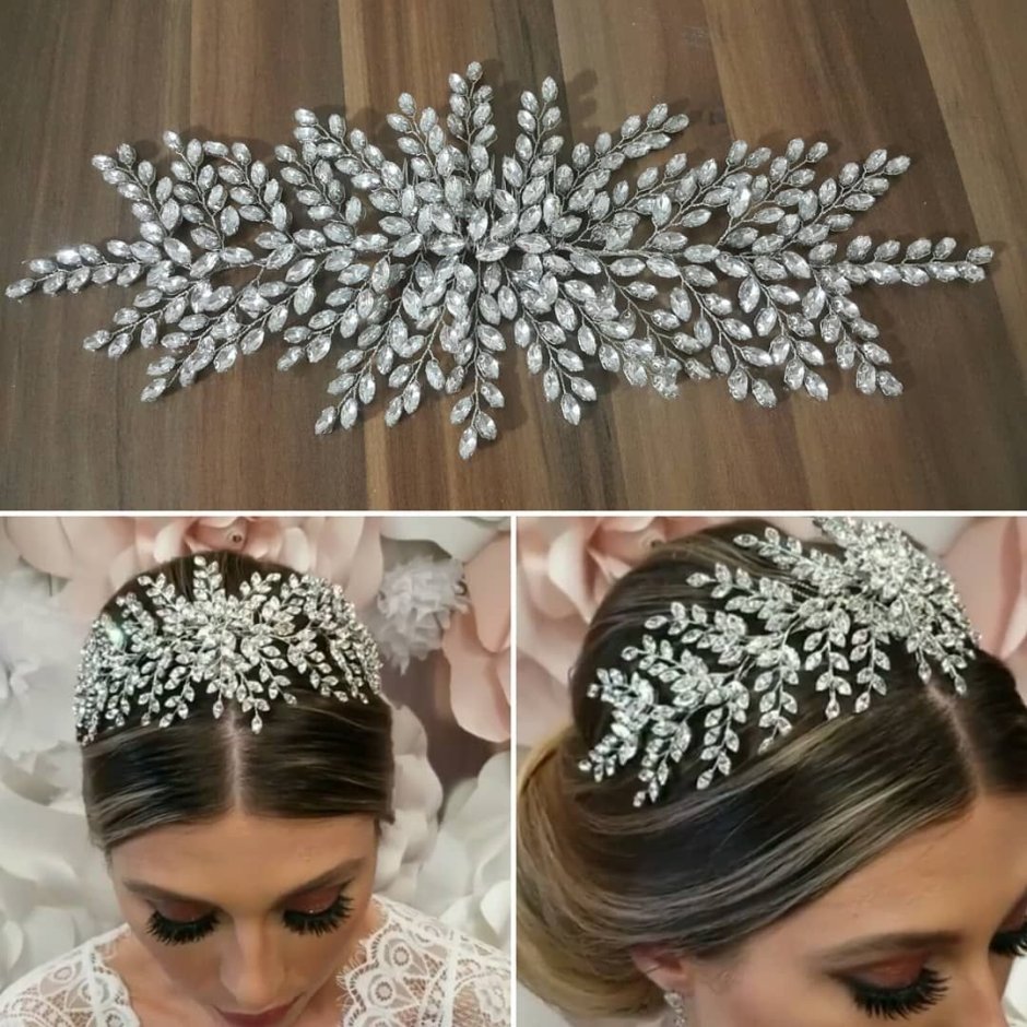 Свадебные украшения для волос ободок корона