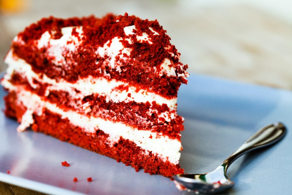Красный белый десерт