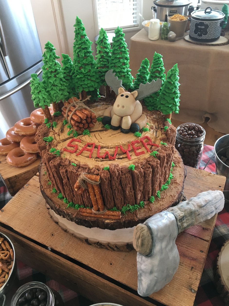 Торт с лесом
