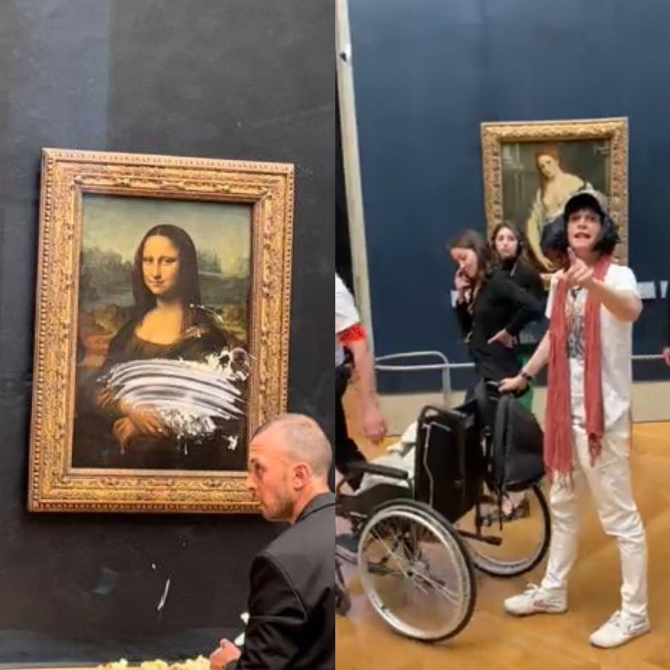 Мона Лиза в краске