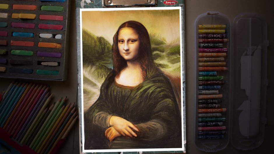 Картины Вышивание Мона Лиза