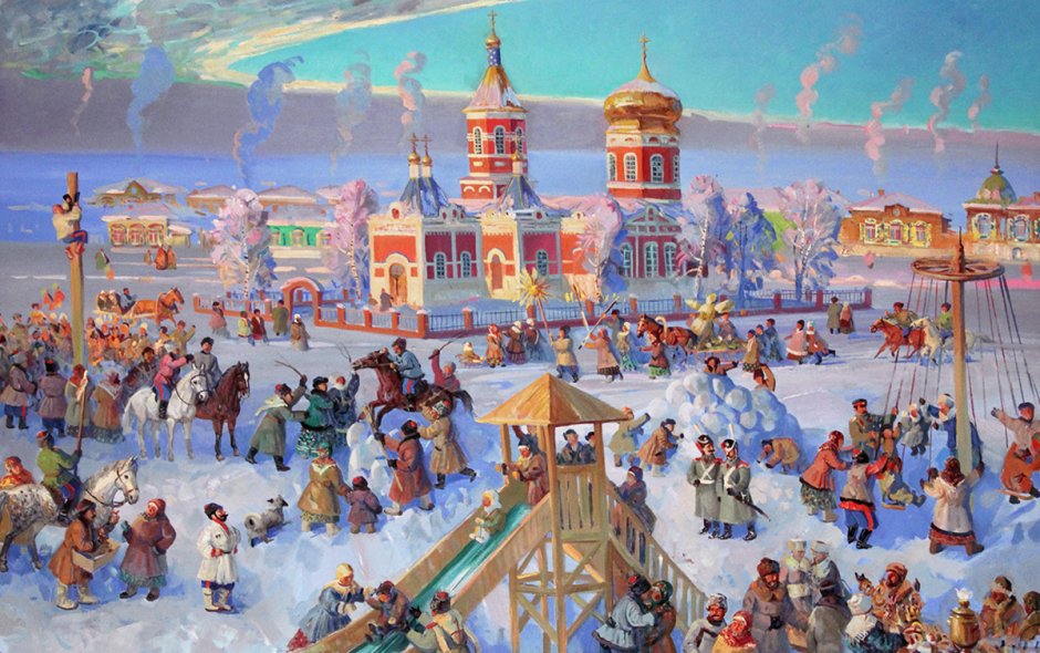 Борис Кустодиев ярмарка 1906
