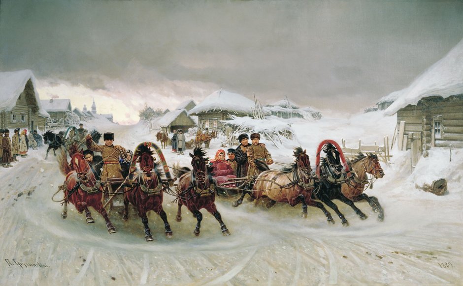 Картина Васнецова Новгородский торг