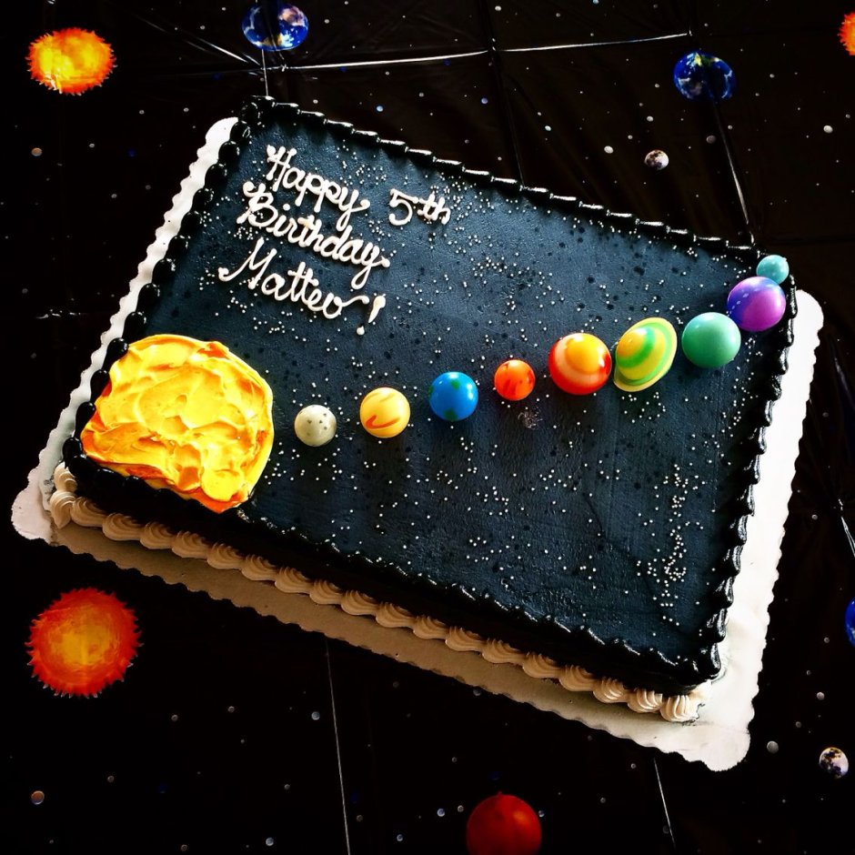 Торт Солнечная система