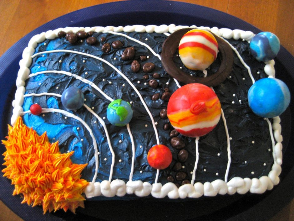 Торт космос для мальчика