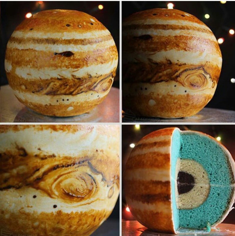 Необычный торт в виде планет