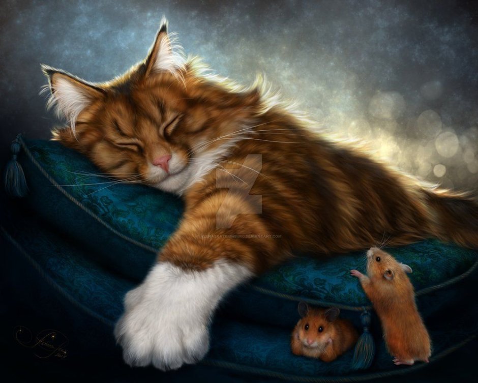 Спокойной ночи с кошками