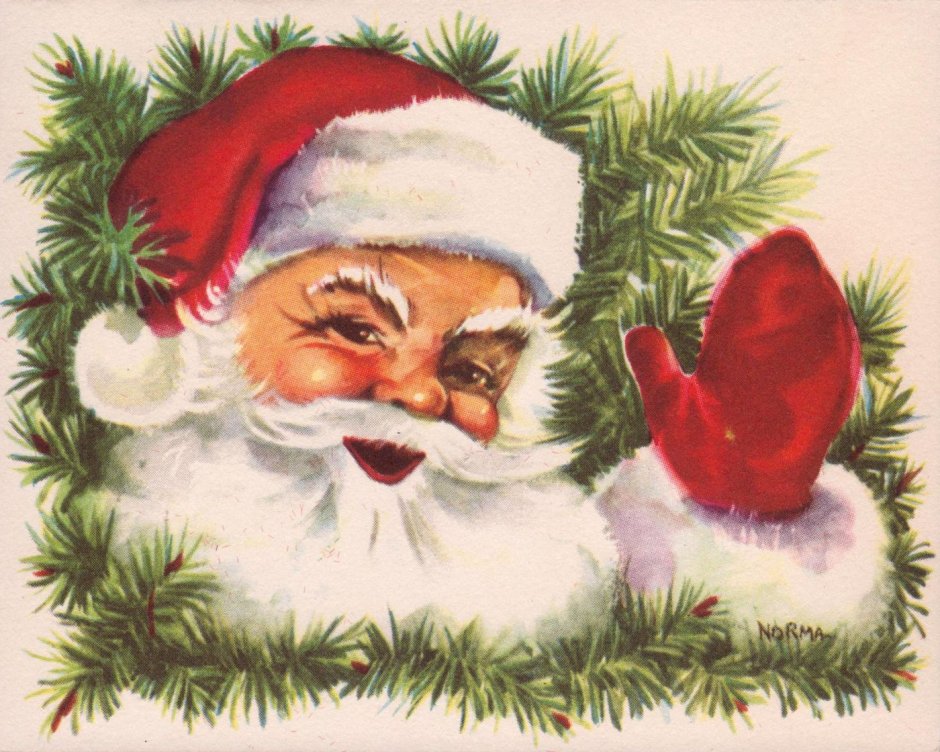 Американские Рождественские открытки